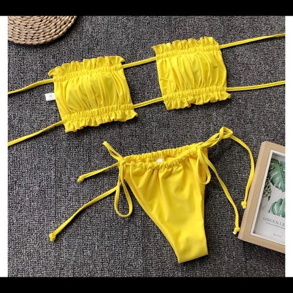 Swimwear Hot Sexy Pleated Hollow Bikini - Picture 2 of 5